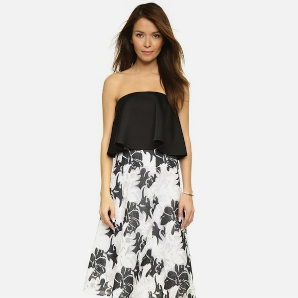 C/MEO Collective Headlines Bustier Crop Top
